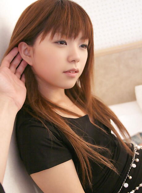 Hot japanese teen Nami posing in hot pantyhose on camera 